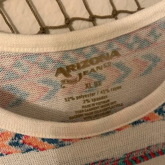 Flowy Arizona Jeans Short Sleeve Shirt Size 6x - Picture 3 of 4